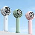 GARENAS Mini Fan Hand Held Fan Rechargeable and Battery Handheld Fan