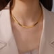 thumbnail image 4 of Skyrim-collar de cadena de serpiente de acero inoxidable para hombre y mujer, Gargantilla de espiga de Color dorado, cadenas para el cuello, joyería de tendencia, regalo popular, 2023, 4 of 4