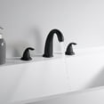 thumbnail image 6 of Two Handle Matte Black Roman Tub Faucet with Valve, High Flow 3 Hole Deck Mount Bathtub Faucet, 6 of 6