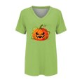 thumbnail image 4 of Bovemsi Womens Shirt Sleeve Tops Soft Loose‑Fit V‑Neck Graphic Short‑Sleeve Prints Fashion Outfits Clothes Breathable XXL, 4 of 4