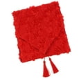 thumbnail image 2 of tres edredón rosa cama tiro decorativo cama final bufanda cama almohadilla rojo BLESIY Corredor de cama de edredón, 2 of 8