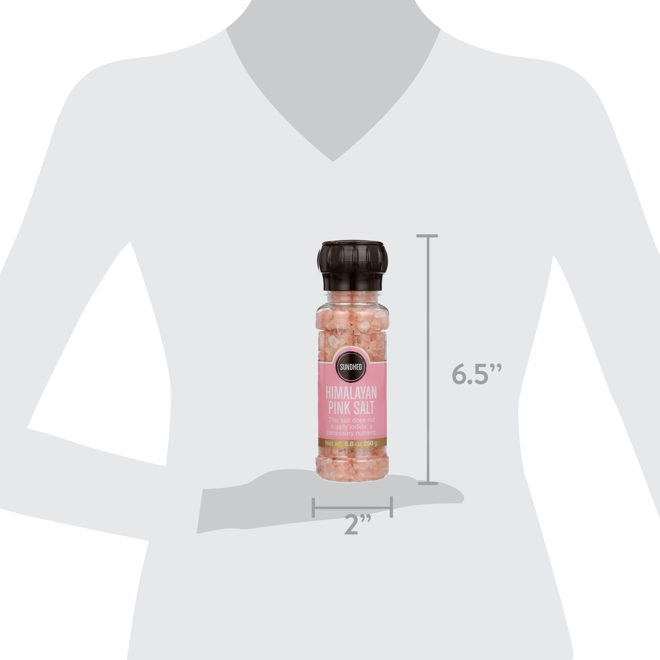 (3 pack) Himalayan Pink Coarse salt in Grinder- 8.81 Oz