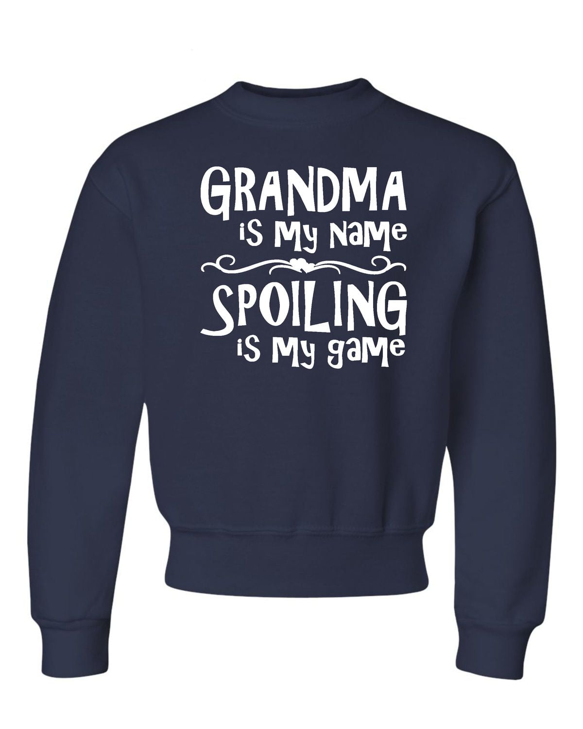 Youth Grandma Is My Name Spoiling Is My Game Crewneck Sweatshirt -  Walmart.com