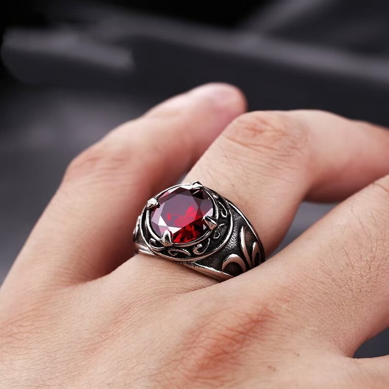 PAMTIER Men's Stainless Steel Vintage Gothic Punk Dragon Claw