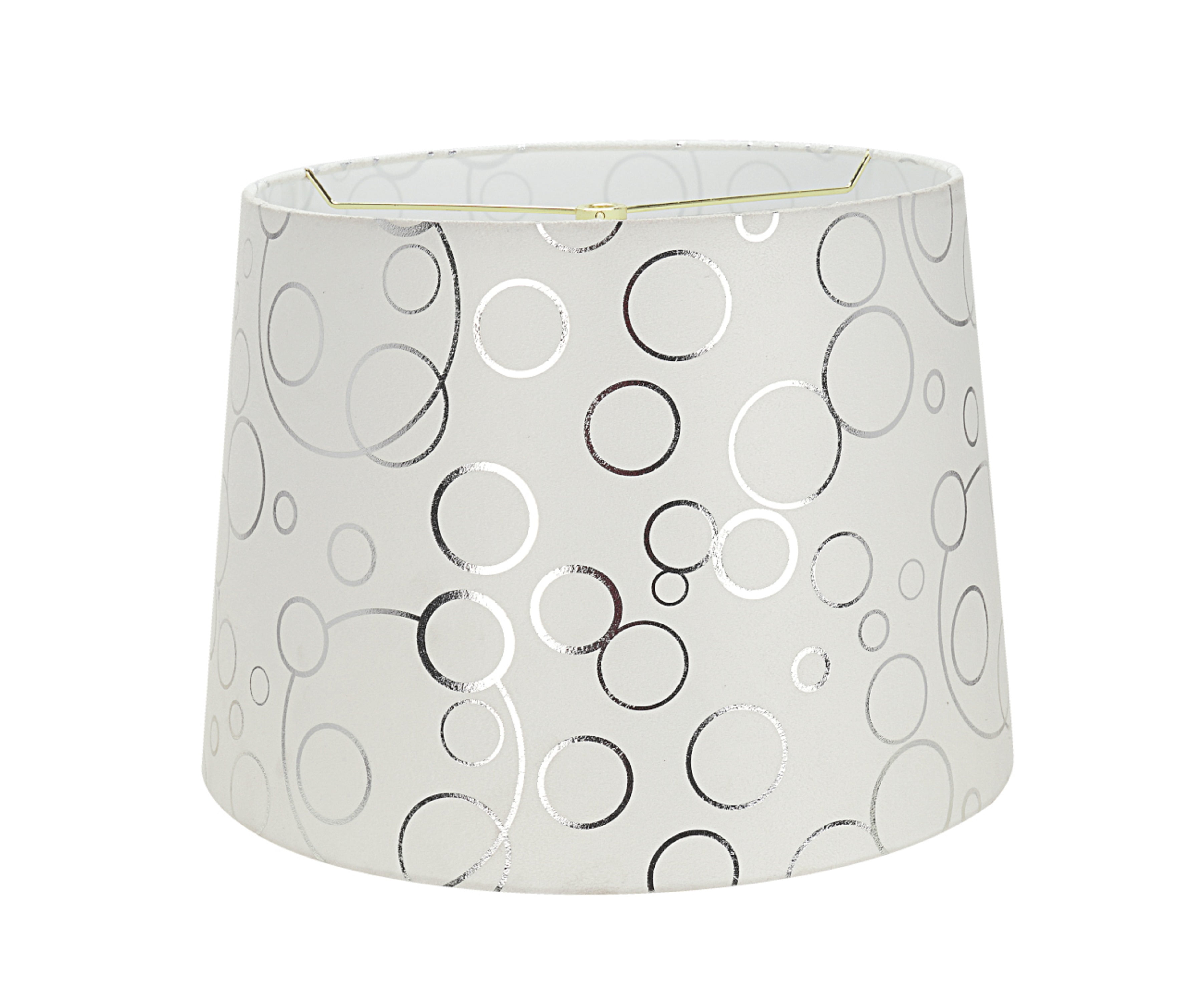Aspen Creative 32953 Transitional Hardback Empire Shaped Spider Construction Lamp Shade in White, 14" wide (12" x 14" x 10")