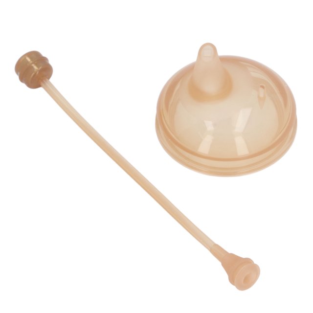 Tetina De Silicona Con Paja Ponderada, Accesorio De Repuesto, Tetina De Paja Con Pico Suave Para Botella