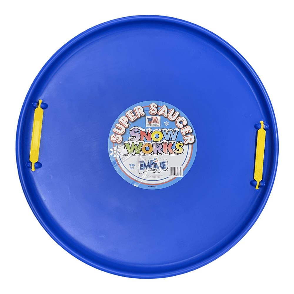 Super Saucer 28 Inch Round Snow Sled Blue