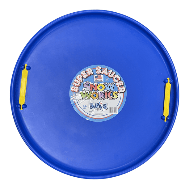 Super Saucer 28 Inch Round Snow Sled Blue