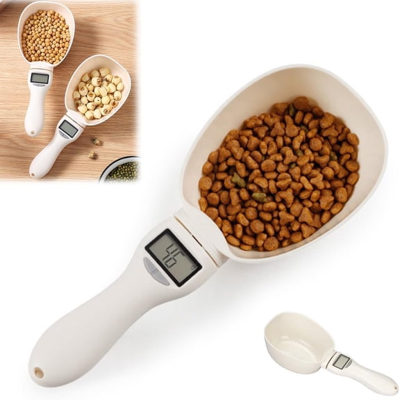 Electronic Measuring Spoon with Conversion, Digital Measuring Spoons, 800g / 0.1g High Precision with Lcd Screen for Kitchen and Dog Cat Food