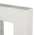 thumbnail image 5 of 7",5",3"H White Marble Square Arch Abstract Sculpture with Varying Sizes, by DecMode (3 Count), 5 of 9