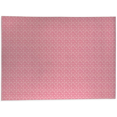 

Carved Grid Pink Kitchen Mat by Kavka Designs