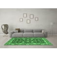 thumbnail image 3 of Ahgly Company Indoor Rectangle Oriental Emerald Green Modern Area Rugs, 5' x 8', 3 of 4