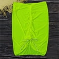 thumbnail image 7 of GYUJNB Women's Sheer Mesh Beach Cover Up Skirt - Ruffle Trim Drawstring Bikini Wrap for Swimwear,XL, 7 of 7