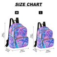 thumbnail image 2 of FORMRS Mini Backpack Purse for Women Travel Daypack Casual Shoulder Bag, Purple Starfish Pattern, 2 of 7