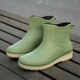 thumbnail image 5 of Chaussures de Pluie pour Femmes Version Coréenne Couleur Unie Mode Tube Court Chaussures d'Eau pour Femmes, 5 of 5