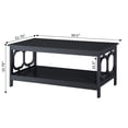 thumbnail image 5 of Pemberly Row Rectangular Coffee Table in Black Wood Finish, 5 of 5