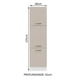 thumbnail image 5 of Mueble de Cocina Organizador 60 cm 3 Puertas Blanco Crema Agata Madesa, 5 of 6