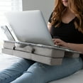 thumbnail image 7 of LapGear Elevation Portable Ergonomic Lap Desk with Adjustable Cushion, White Marble, 7 of 7