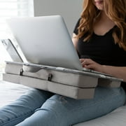 LapGear Elevation Portable Ergonomic Lap Desk with Adjustable Cushion, White Marble
