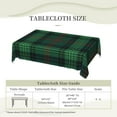thumbnail image 6 of Rectangle Table Cloth, Ross Clan Hunting Tartan Scottish Green Plaid Resistant Washable Tablecloth Decorative Table Cover for Dining, Indoor and Outdoor, 6 of 6