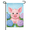 Garden Flag-1, variant on Hydrangea Pig Garden Flag 12×18in Double Sided Vertical Burlap Farmhouse Floral UV Protected Fade Resistant Weatherproof Decor For Spring Summer Outdoor House Yard Patio