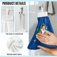 thumbnail image 6 of ZIATUBLE Christmas Santa Claus Hanging Hand Towels Absorbent Hanging Kitchen Dish Towel Easy to Clean Bathroom Hand Bath Towel Lightweight Kitchen Hand Towels and Washcloths, 6 of 7