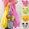thumbnail image 6 of Reusable Portable Pig Panda Frog Bear Foldable Shopping Tote Storage Bags Eco Bag Cartoon Shopping Bags BEAR, 6 of 8