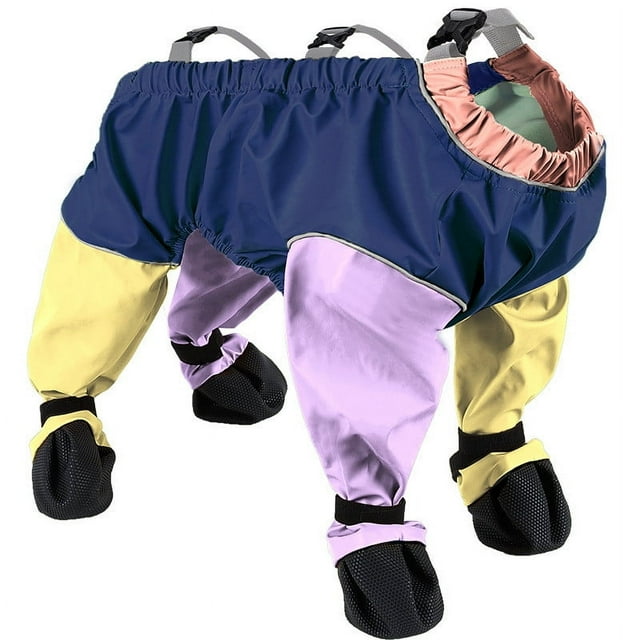 Leggings Imperméables pour Chiens, Pantalons de Protection pour Chiens, Semelle Antidérapante, Bandes Réfléchissantes, pour Activités Extérieures, Résistants à la Pluie, Faciles à Nettoyer, Marche, Course, Équipement de Randonnée, Caoutchouc Durable Hzhnb