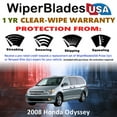thumbnail image 2 of 2008 Honda Odyssey Beam Wiper Blades Wipers w/1yr Warranty (Set of 2), 2 of 5