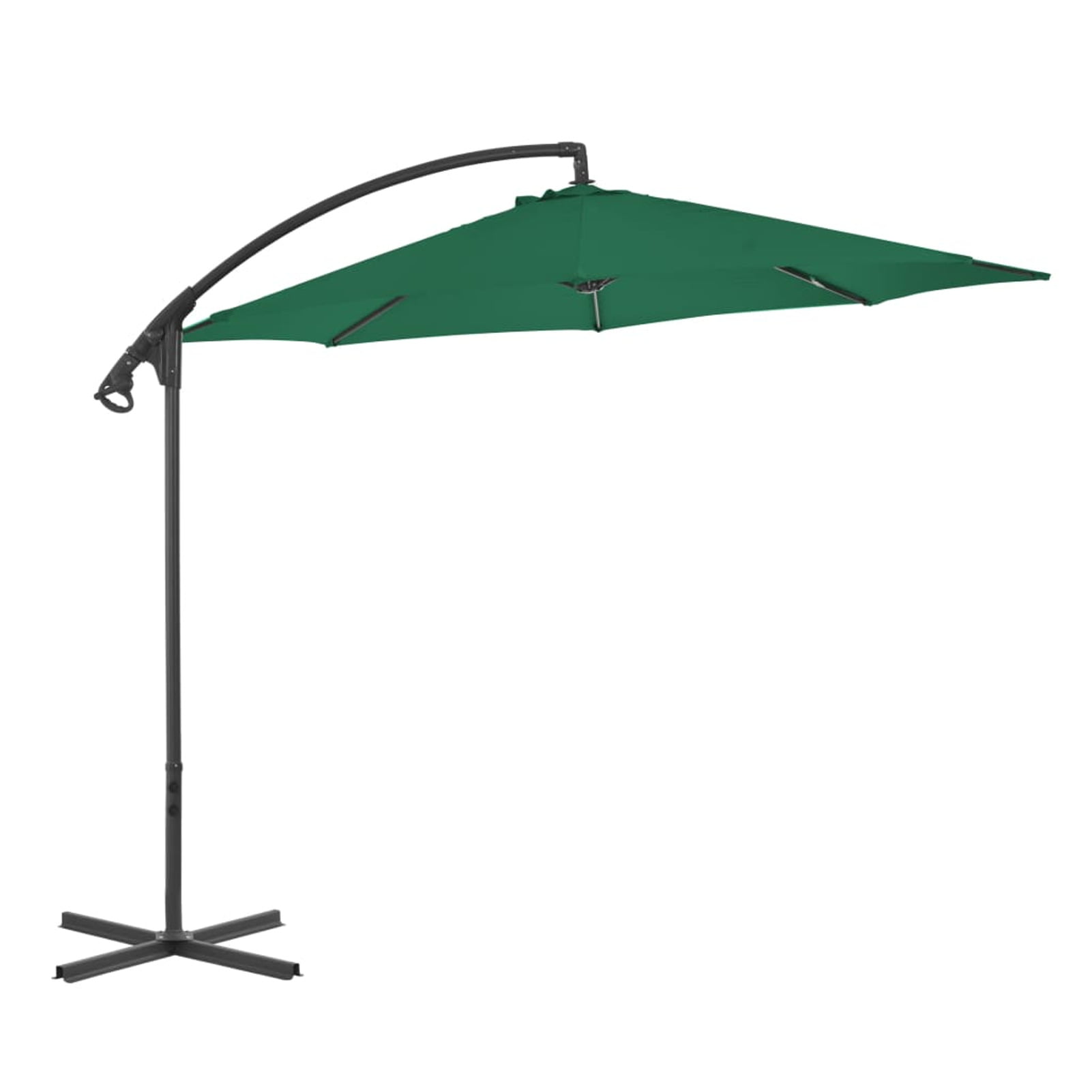 Details about   9FT Patio Hanging Umbrella Offset Cantilever Rotation Outdoor Tilt Sun Shade Red 