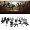 thumbnail image 4 of JWQFBC Knights Toys, Plastic Warriors Medieval Knights Horses Soldier Action 52pcs, 4 of 9