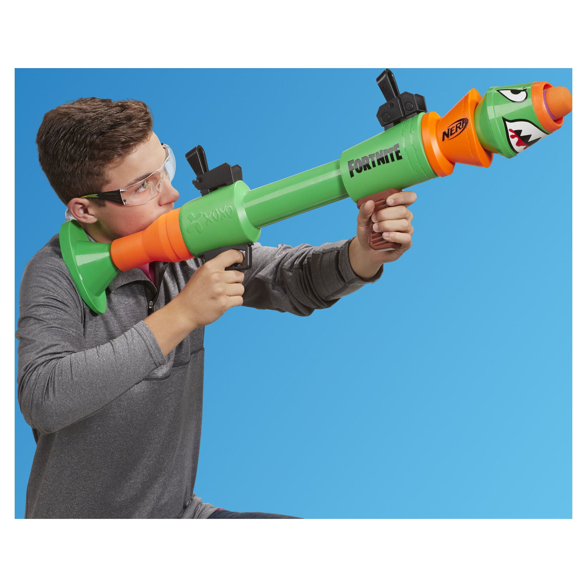  NERF Fortnite Rl Blaster - Fires Foam Rockets - Includes 2  Official Fortnite Rockets - for Youth, Teens, Adults : Toys & Games