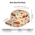 thumbnail image 2 of Flat Bill Trucker Hats for Women Men - Pumpkins On Red Car And Tractor Adjustable Flat Baseball Cap Snapback Hats Dad Hats for Men, 2 of 7