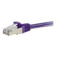 thumbnail image 1 of C2G 1ft Cat6 Ethernet Cable - Snagless Shielded (STP) - Purple - Patch cable - RJ-45 (M) to RJ-45 (M) - 1 ft - screened shielded twisted pair (SSTP) - CAT 6 - molded, snagless, stranded - purple, 1 of 2