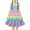 Pink C, variant on 4-14 Years Girls Dresses Ruffle Sleeves Summer Kids Cotton Casual Dress Round Neck Sleeveless Party Swing Festive Dress for Girls Pink 9-10 Years