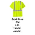 thumbnail image 2 of High Visibility Short Sleeve T-Shirts for Men Hi Vis Reflective Class 2 Mesh Tee (Safety Yellow 4 Pack XL), 2 of 6