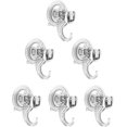 thumbnail image 1 of 6-Pack Powerful Suction Hooks for Multi-purpose Use - Push and Lock Design, 1 of 5