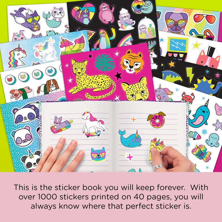 1000+ Cute Stickers for Kids - 40-Page Sticker Book for Kids Ages