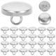 thumbnail image 1 of 200 botones a presión de metal para bolsos, ropa, manualidades, 1 of 6