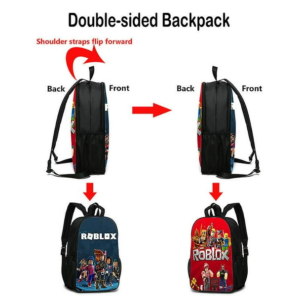 Roblox Double Sided School Bag Backpack For Students Walmart