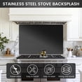 thumbnail image 6 of 36” x 24” Stainless Steel Backsplash - Ultra Flat Metal BackSplash Panel with 4 Pre-Drilled Holes for Quick Install| Kitchen Backsplash Fits Stove Behind Kitchen Wall & Range Hoods, 6 of 8