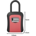 thumbnail image 3 of HUGFEGWE Key Lock Box, Keys Cabinet Organizer Combination 4 Digit for Landlord Home, Red CA919-78251, 3 of 7