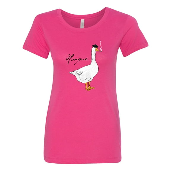 Inktastic French Goose Says Honque Women's T-Shirt