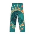 thumbnail image 5 of Easygdp Around The Planet Men's Pajama Pant, Sleep Elastic Waistband Lounge Pants - Medium, 5 of 9