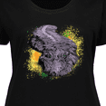 thumbnail image 4 of Inktastic Colorful Lurking Gator Women's Plus Size T-Shirt, 4 of 5