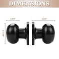 thumbnail image 3 of (1 Pack) knobelite Classic Closet Door Knobs Dummy Door Knob, Individual Non-Turning Dummy Door Knob Single Side, Black Interior Door Knobs, Easy Installation, 3 of 5