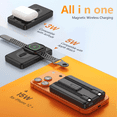 thumbnail image 4 of SOLPOWBEN 20000mAh Magnetic Wireless Charger Portable Power Bank 22.5W Fast Charging, Battery Pack with LED Display and Stand, Compatible with iPhone 18/17/16/15/14/13 Series, 4 of 9