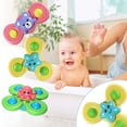 thumbnail image 3 of Bebé Niño Spinning Top Juguetes Ventosa Spinning Top Juguete Alivio Del Estrés Ventosa Animal Juguetes De Baño 3 Uds Noticed BA000991-00, 3 of 6