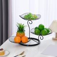 thumbnail image 3 of Cesta de frutas multicapa Soporte Organizador De Cesta De Drenaje Multicapa Marco De Metal Para Encimera Cocina Negro Fanmusic Cesta de frutas multicapa, 3 of 7