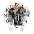 thumbnail image 2 of Reloj de pared de elefante, silencioso, de 10 pulgadas, estilo rústico retro, decorativo para sala de estar, cocina, hogar, baño y dormitorio, 2 of 7